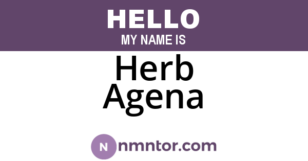 Herb Agena