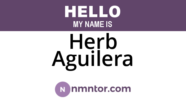Herb Aguilera