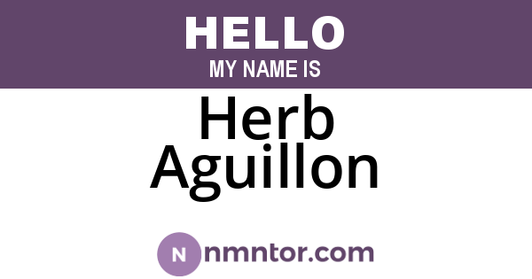 Herb Aguillon