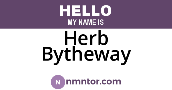 Herb Bytheway
