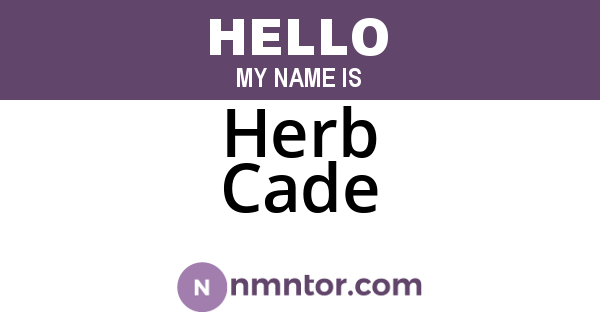 Herb Cade