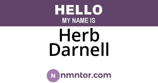 Herb Darnell