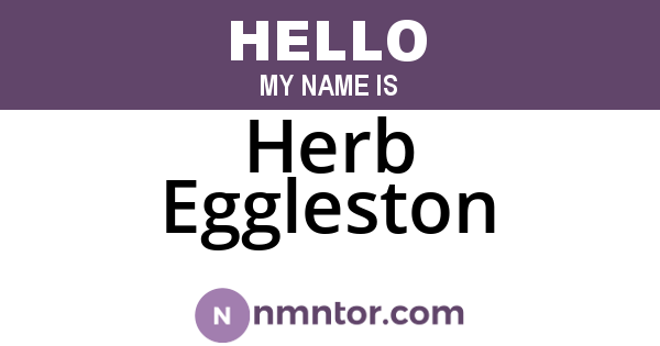 Herb Eggleston