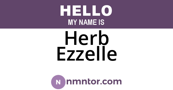 Herb Ezzelle