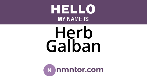 Herb Galban