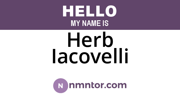 Herb Iacovelli