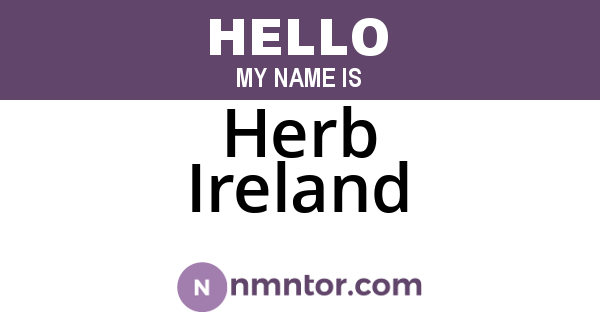 Herb Ireland