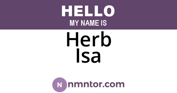 Herb Isa