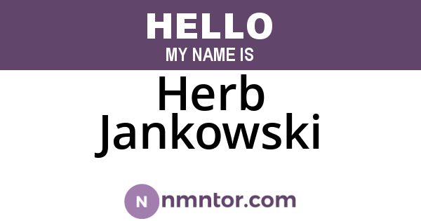 Herb Jankowski