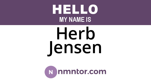 Herb Jensen