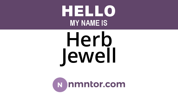 Herb Jewell