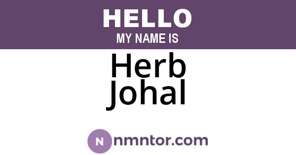 Herb Johal