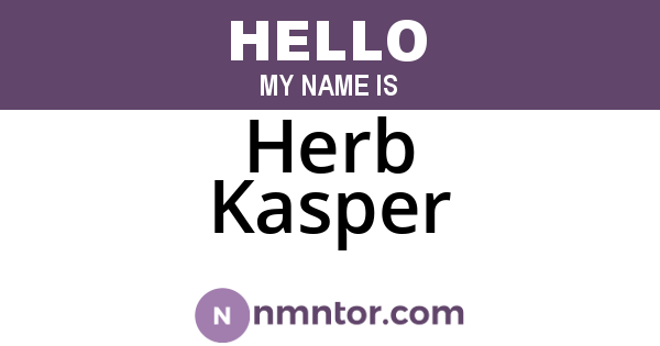Herb Kasper