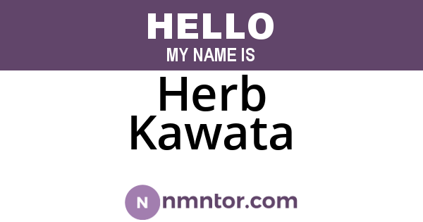 Herb Kawata