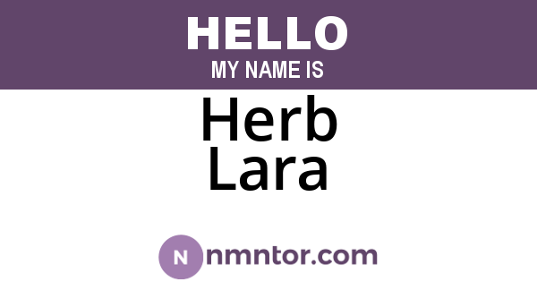Herb Lara