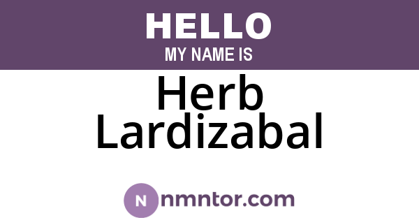 Herb Lardizabal