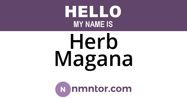 Herb Magana