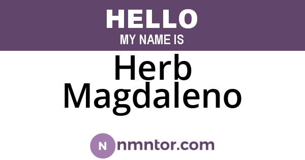 Herb Magdaleno