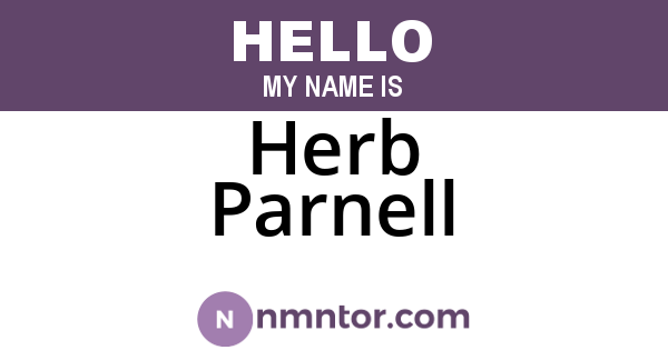 Herb Parnell