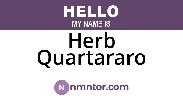 Herb Quartararo