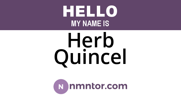 Herb Quincel