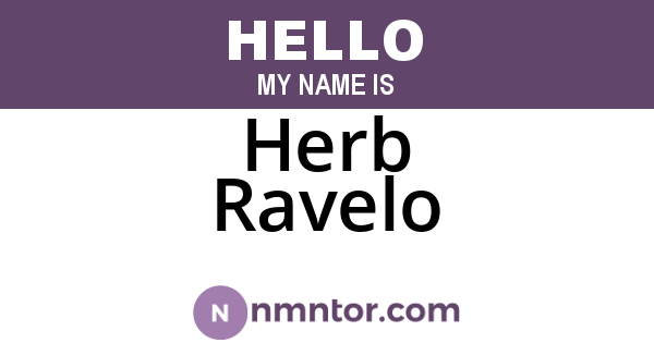 Herb Ravelo