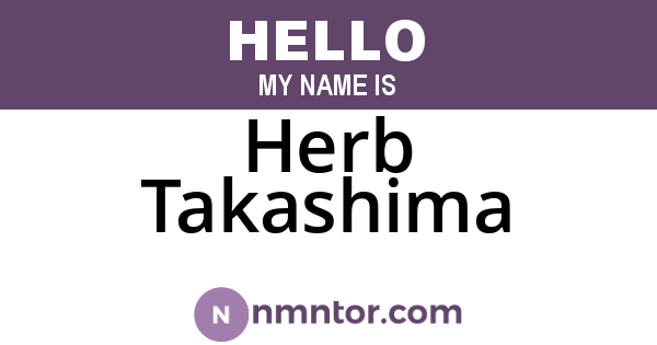 Herb Takashima