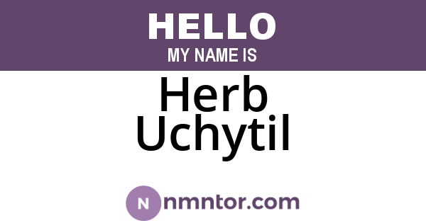 Herb Uchytil