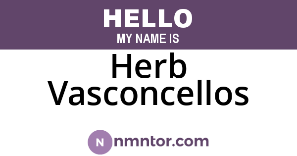Herb Vasconcellos