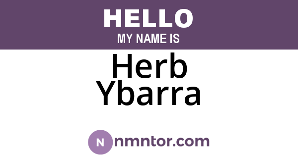 Herb Ybarra