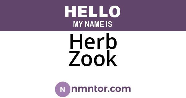 Herb Zook