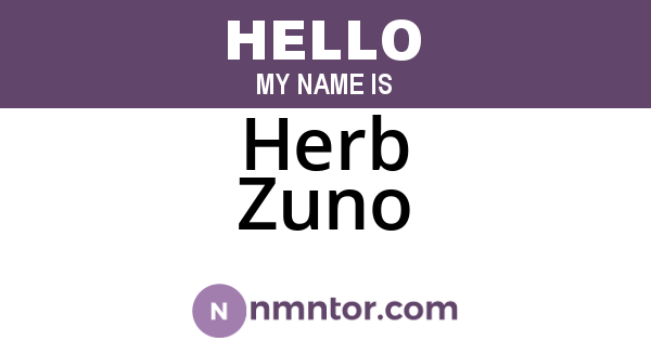 Herb Zuno