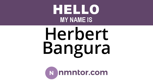 Herbert Bangura
