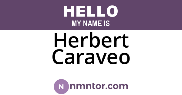 Herbert Caraveo