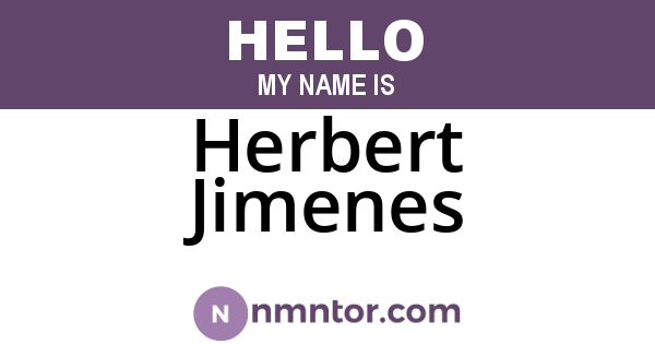 Herbert Jimenes