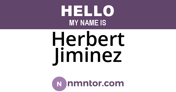 Herbert Jiminez