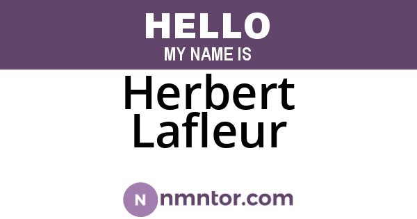 Herbert Lafleur