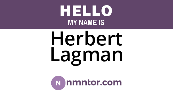 Herbert Lagman