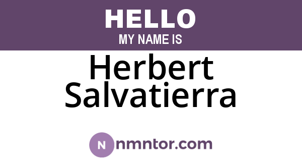 Herbert Salvatierra