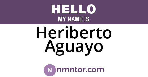 Heriberto Aguayo