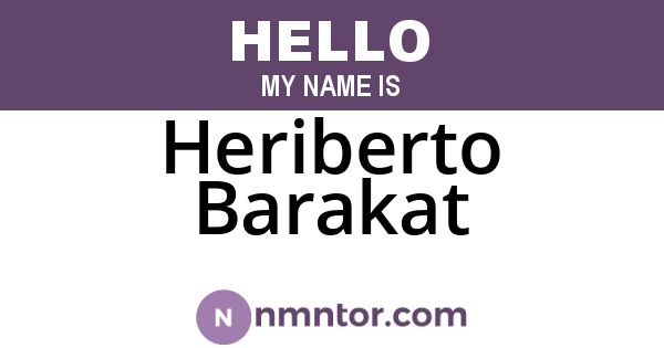 Heriberto Barakat