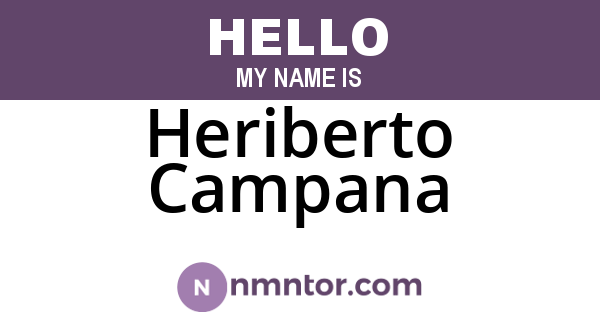 Heriberto Campana