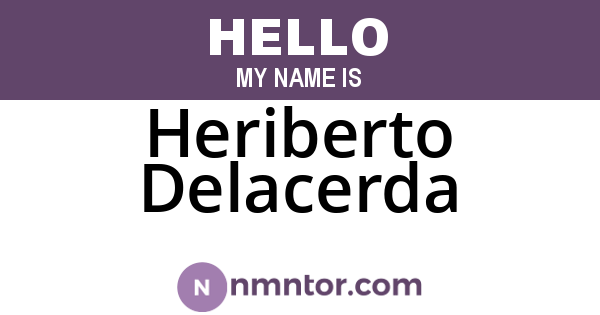 Heriberto Delacerda