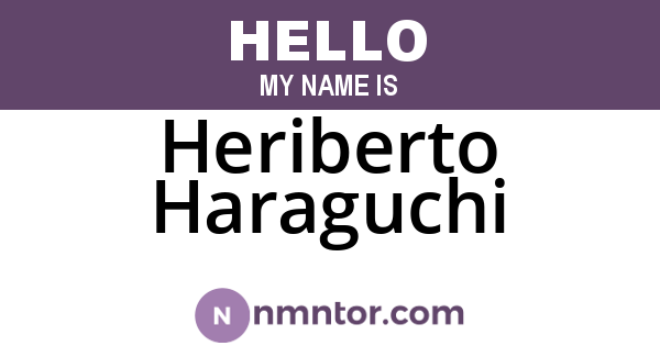 Heriberto Haraguchi