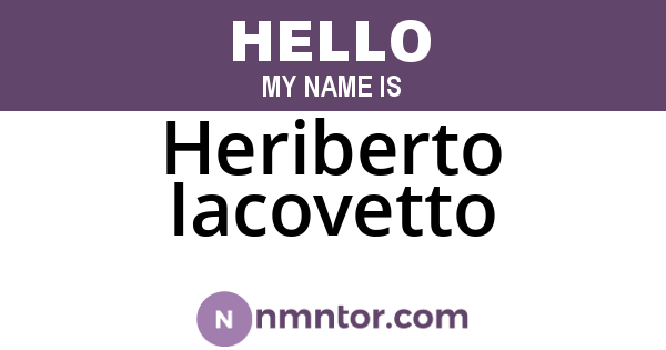 Heriberto Iacovetto