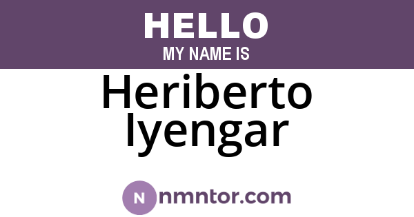 Heriberto Iyengar