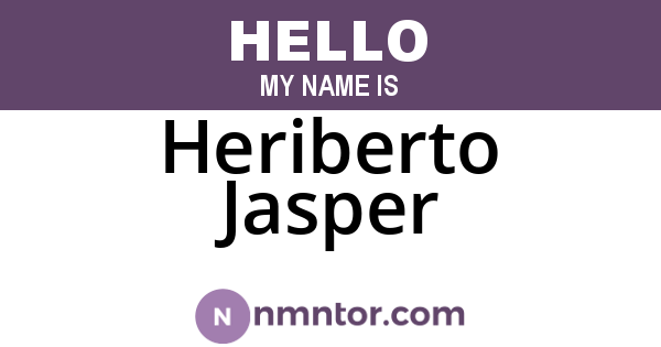 Heriberto Jasper
