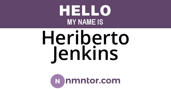 Heriberto Jenkins