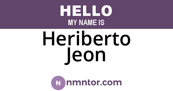 Heriberto Jeon