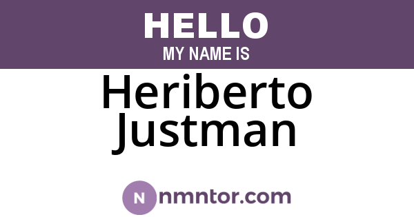 Heriberto Justman